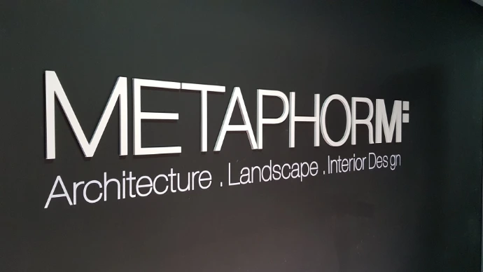 3D PVC letters for Metaphorm wall signage