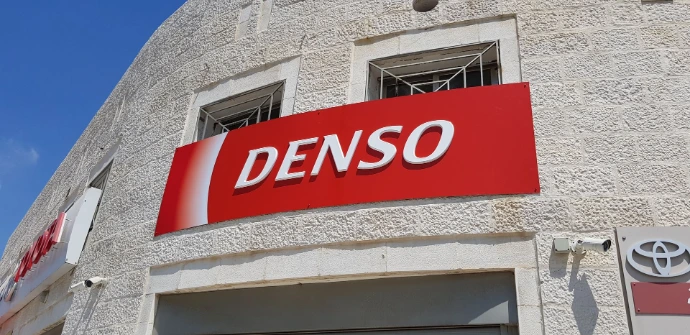 3D PVC Denso storefront sign on facade