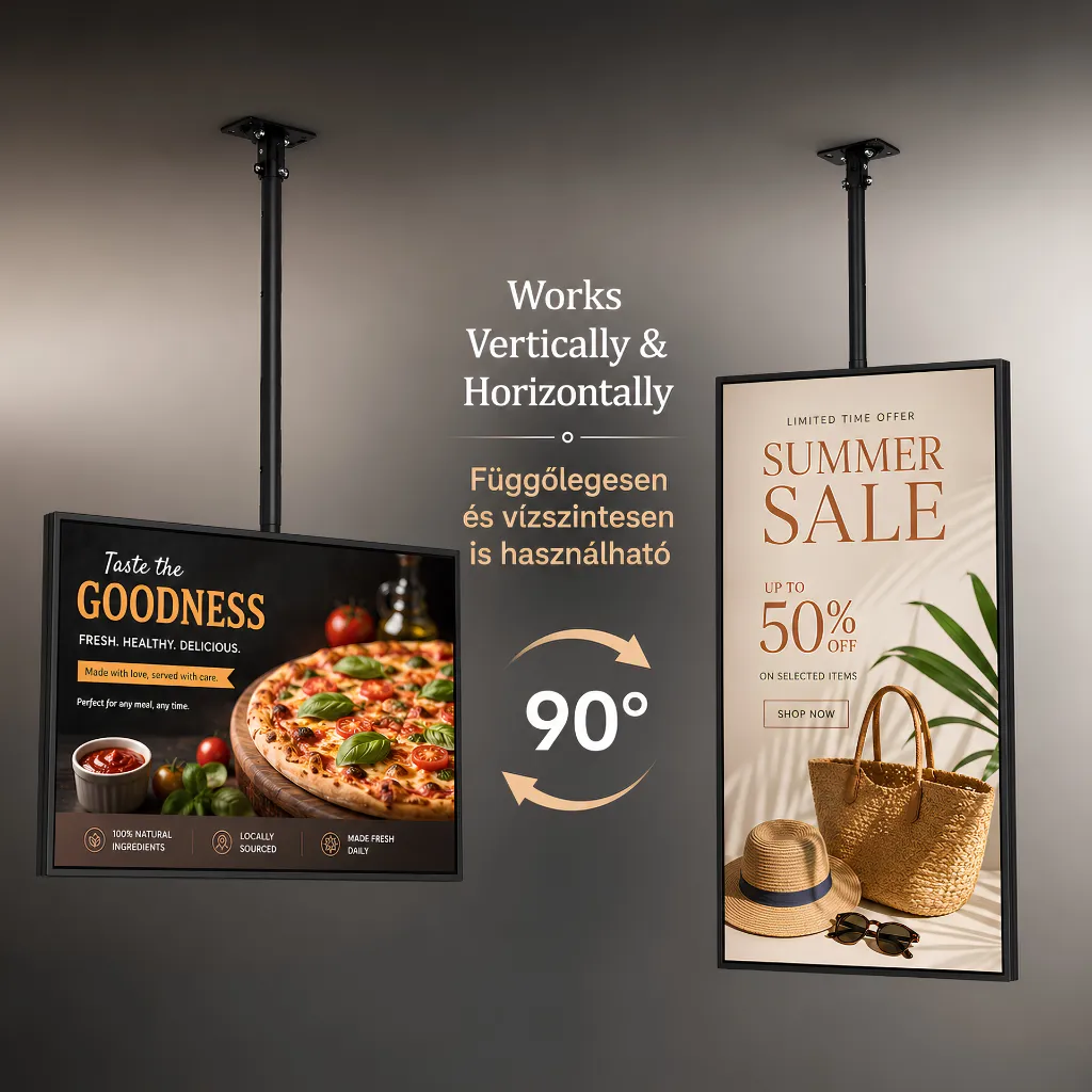 Extra Slim Lightbox Ceiling - Rotatable - Mr Sign Jo - Budapest.webp