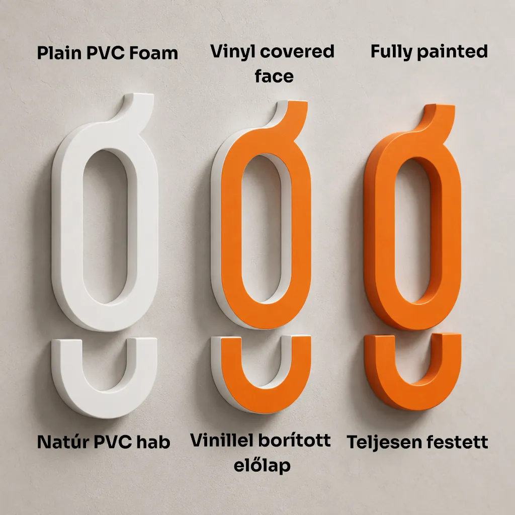 PVC Foam Letters - PVC Felirat Betuk - Finishing - Mr Sign Jo - Budapest.webp