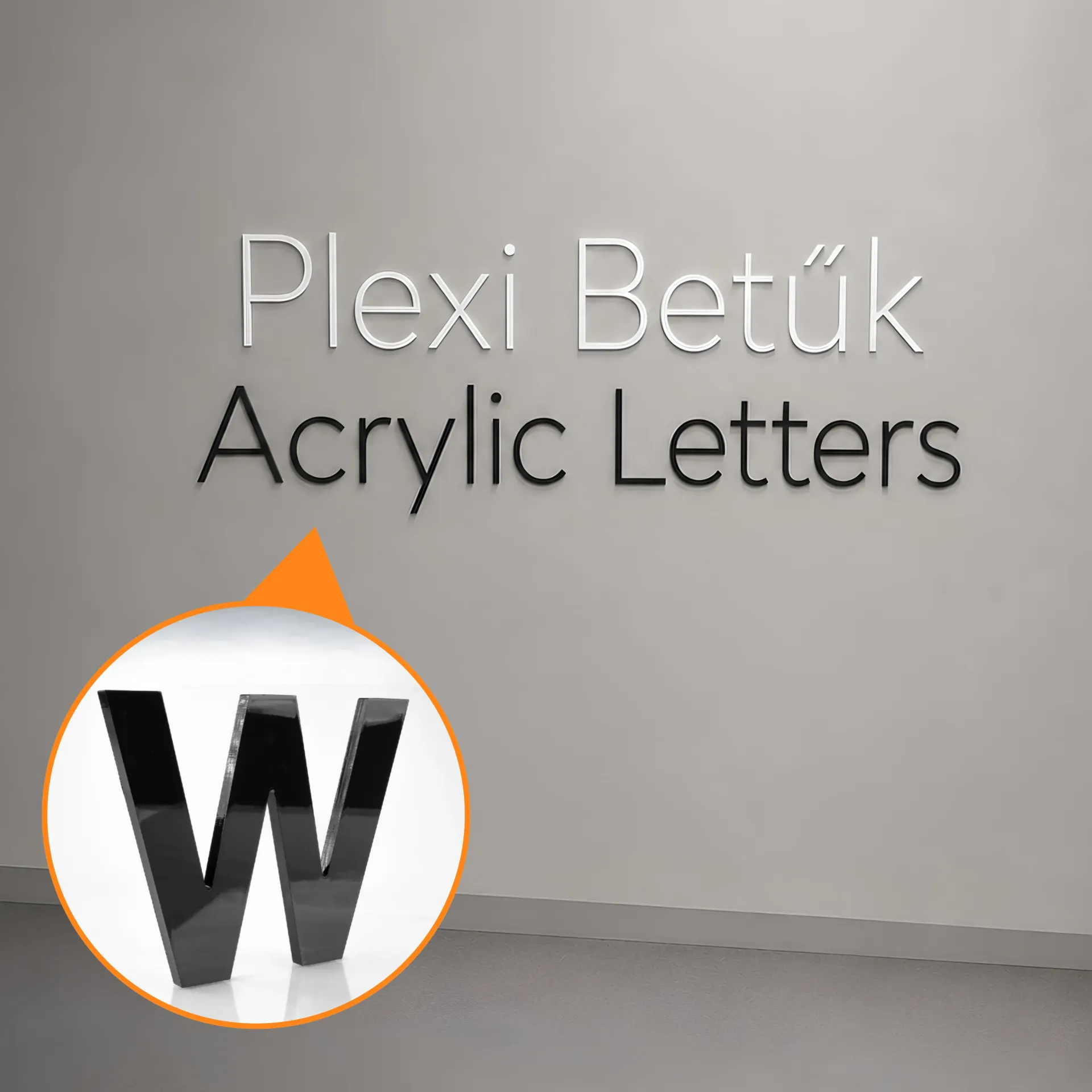 [L-AL-3] Plexi Betűk — Nem világító kivágott feliratok (3 mm)