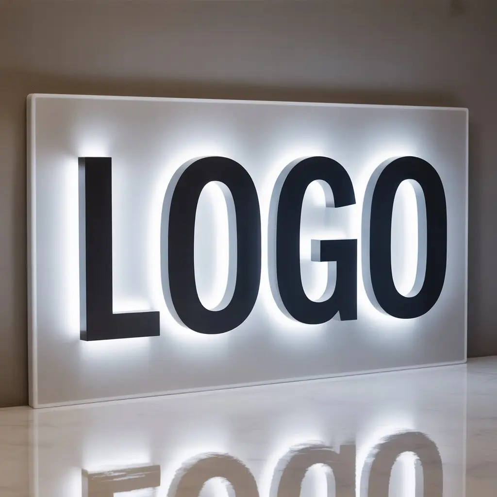 Custom Backlit PVC Sign – LED Illuminated Letters in Any Size & Color