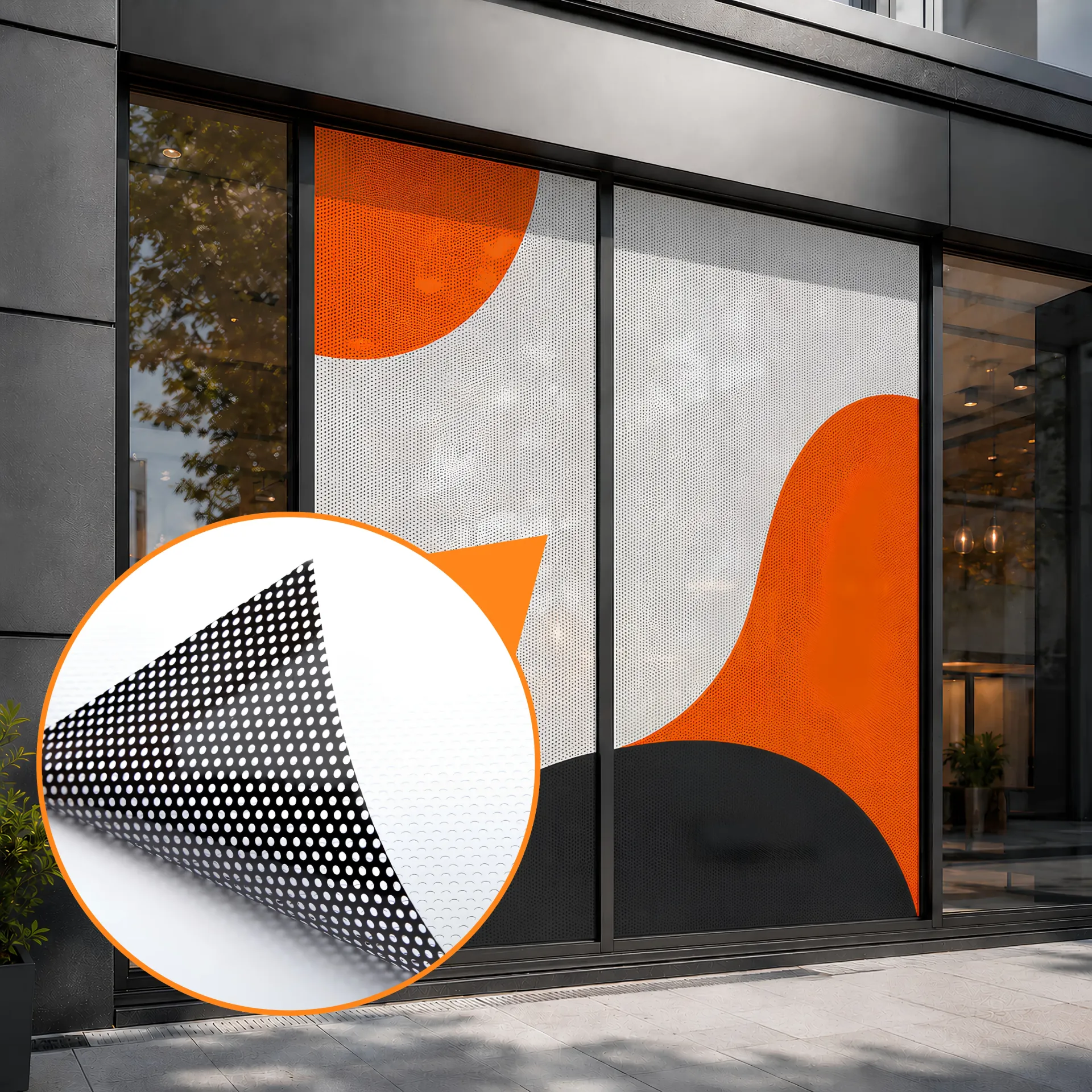 Printed One Way Vision Window Film
