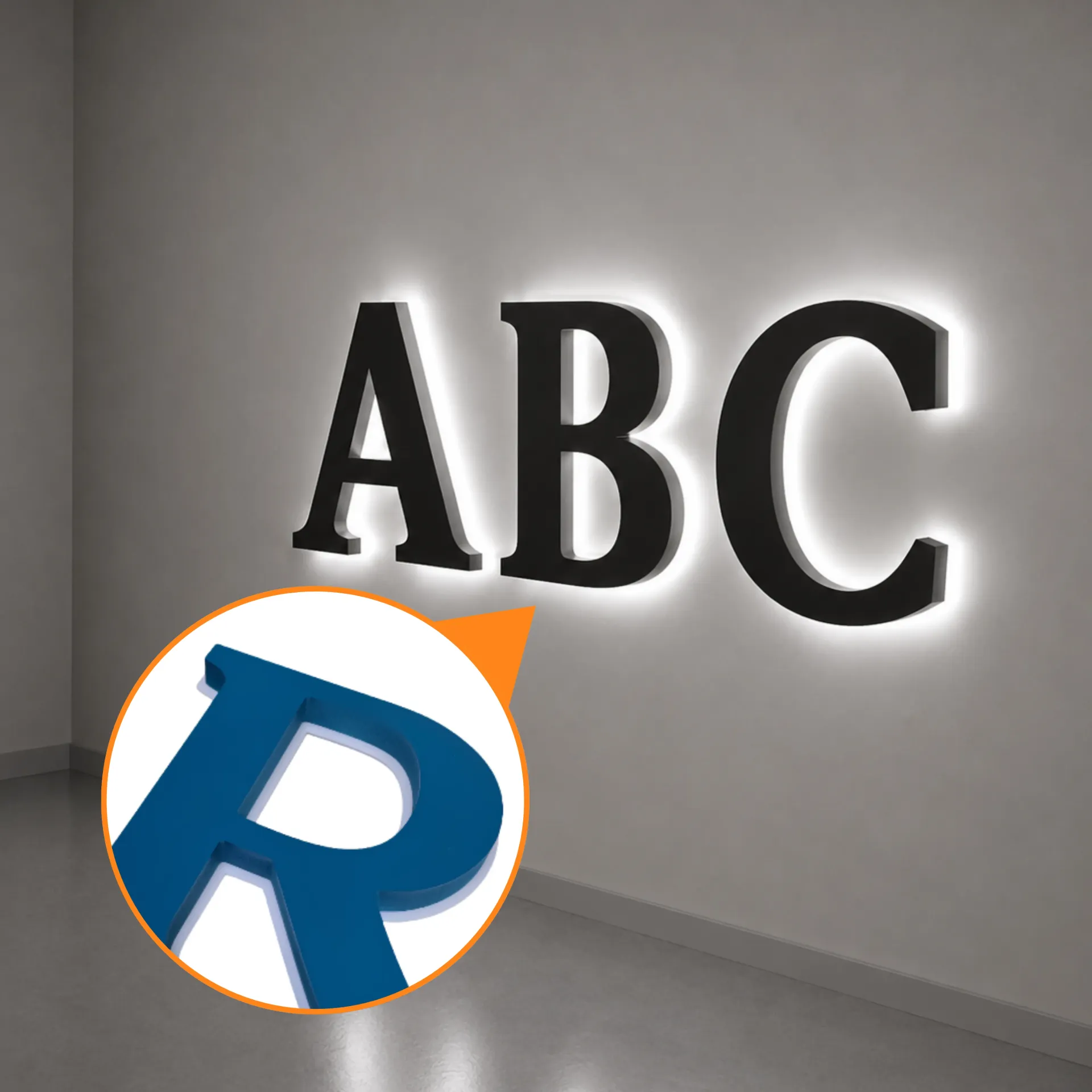 Halo Backlit Letters – 3D Illuminated Signage