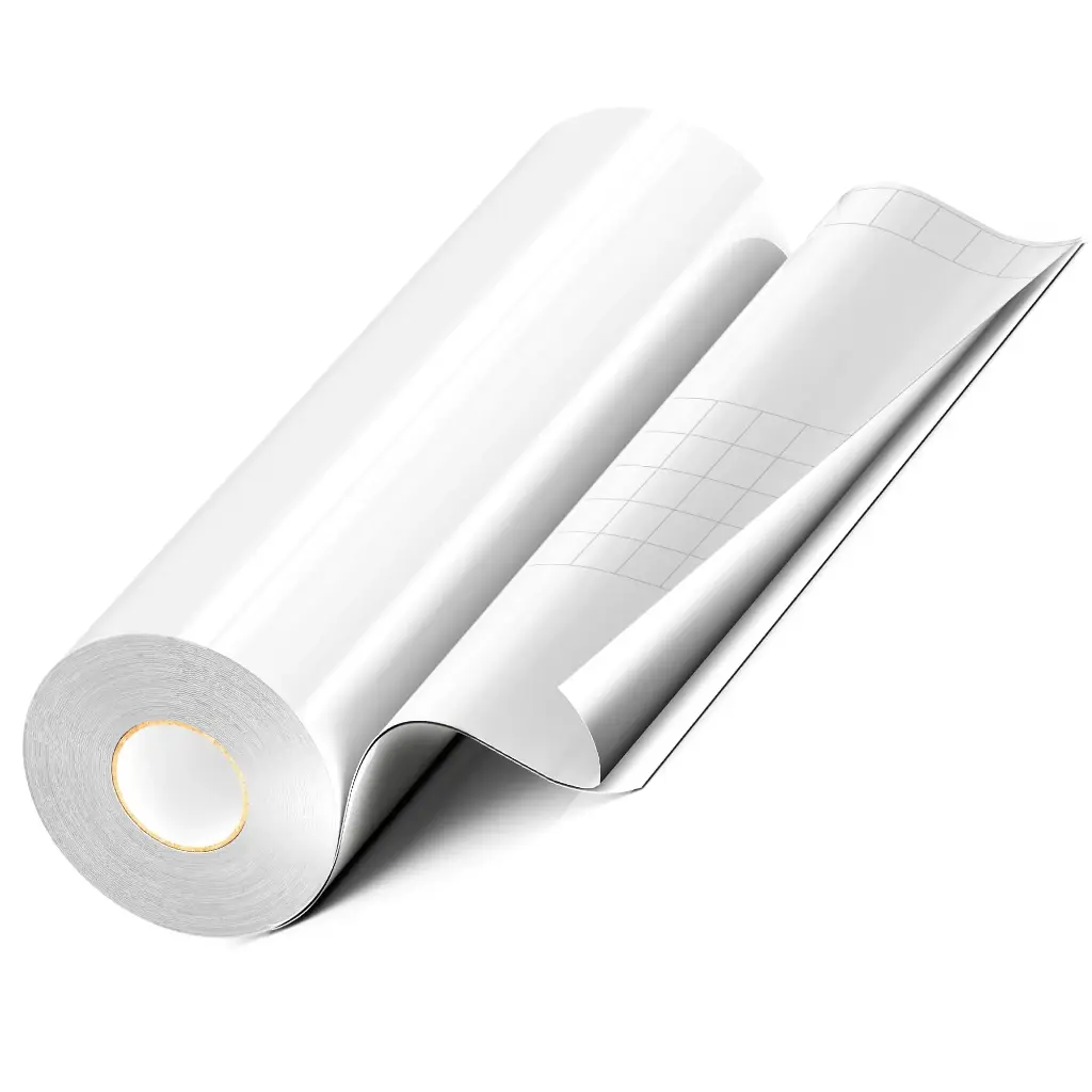 Self-Adhesive White Vinyl Printing – Matte Milk White Finish, 1.52m Width 